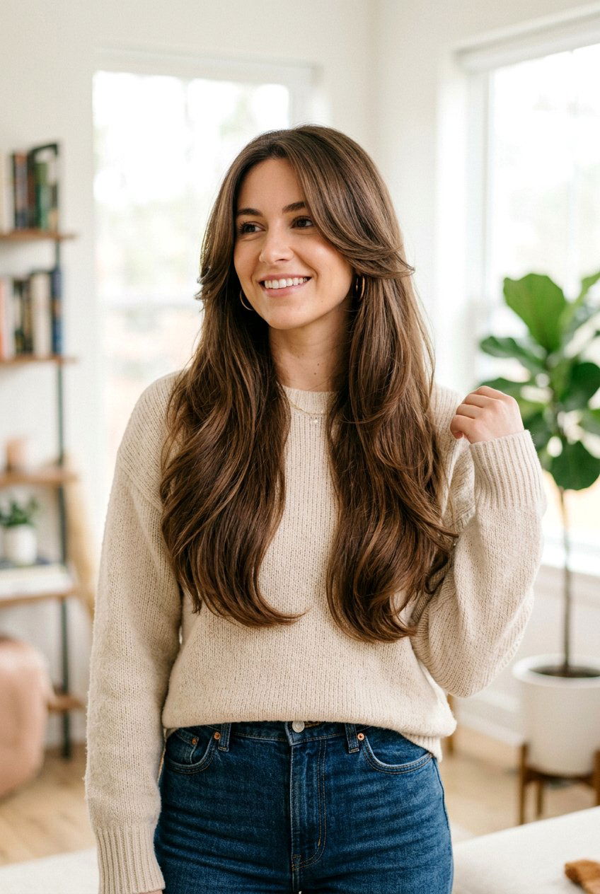 Long Layers Haircut for Frizzy Hair - 20 haircuts for dry frizzy hair - 20 haircuts for dry frizzy hair