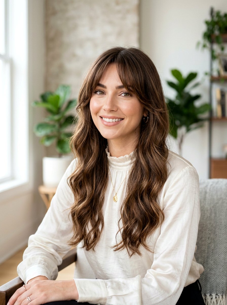 Long Layers With Bardot Bangs - 20 simple hairstyle for long layers and bangs - 20 simple hairstyle for long layers and bangs