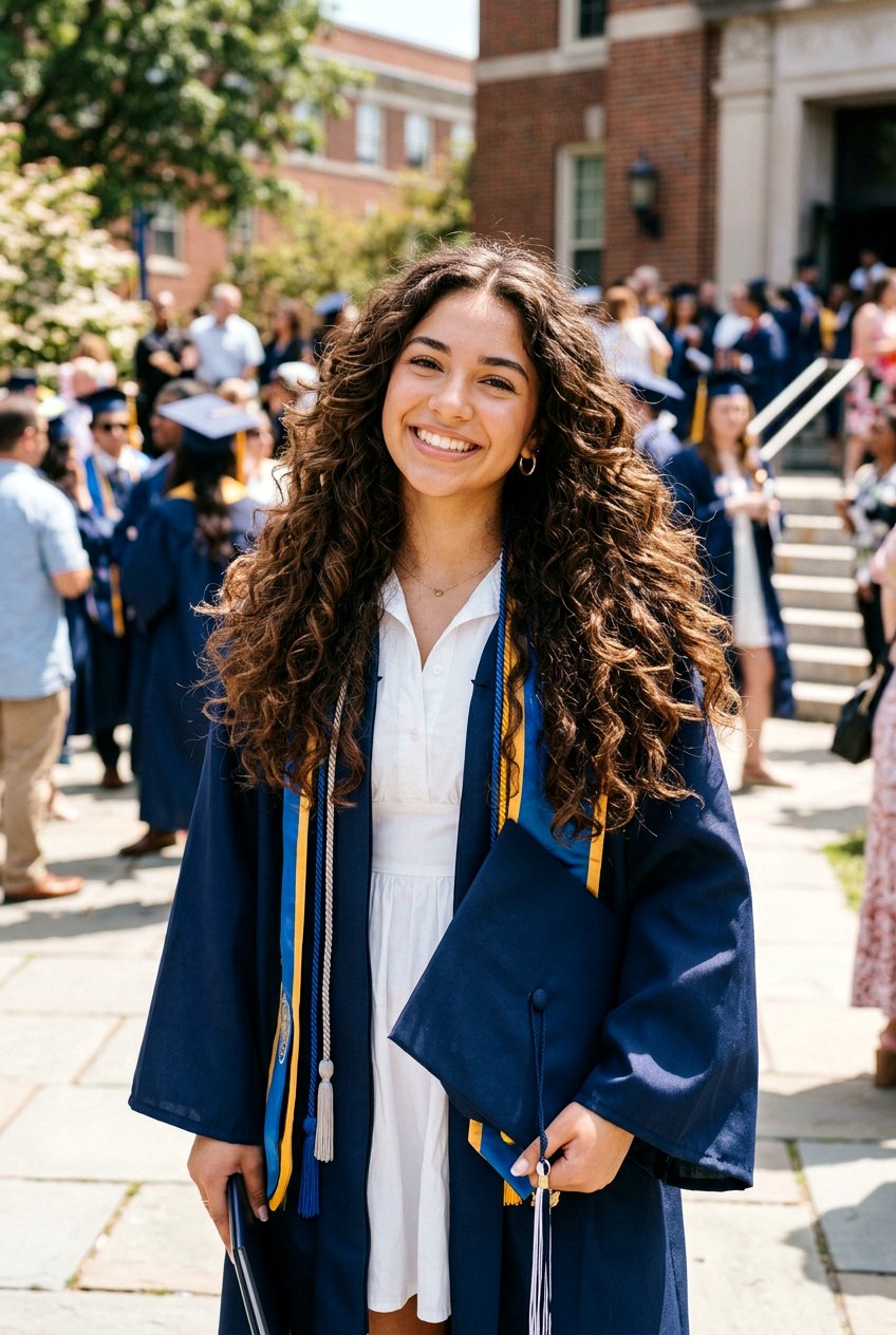 Long Layers With Curls - 20 graduation hairstyle for teenage girls - 20 graduation hairstyle for teenage girls