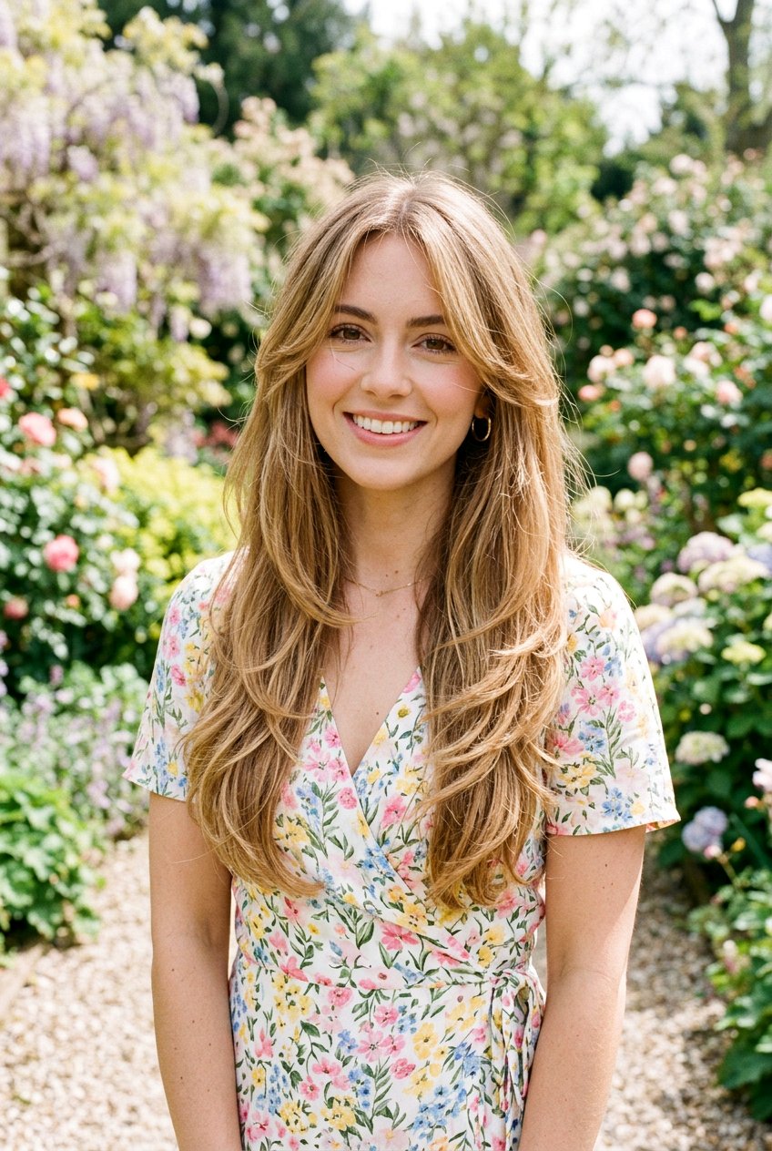 Long Layers With Face Framing - 20 wash and wear haircut for moms - 20 wash and wear haircut for moms