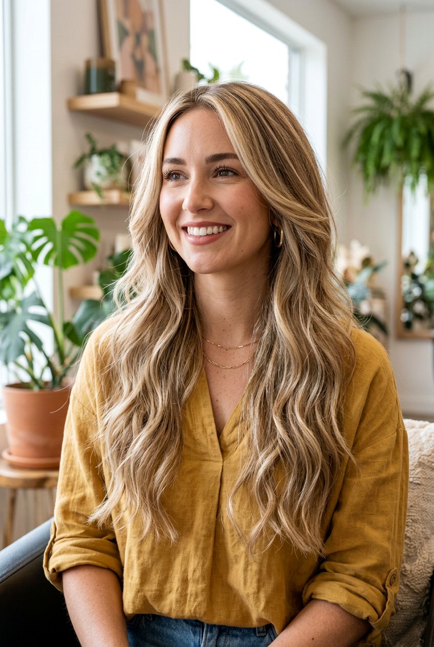 Long Layers With Highlights - 20 long soft layers for mature women - 20 long soft layers for mature women