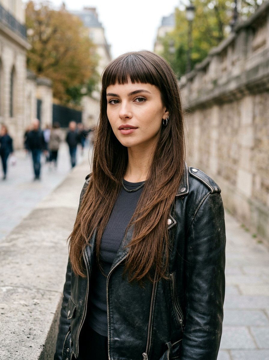 Long Layers With Micro Bangs - 20 simple hairstyle for long layers and bangs - 20 simple hairstyle for long layers and bangs