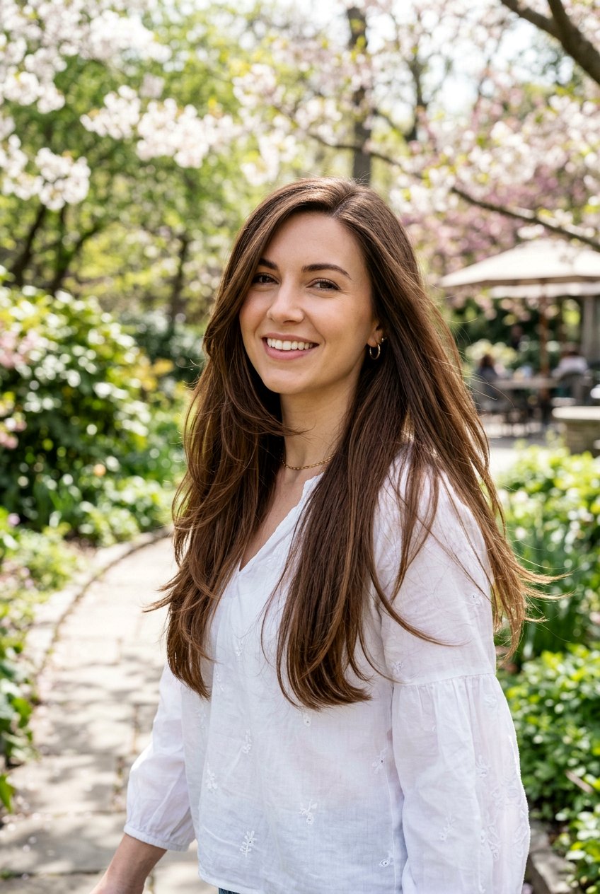 Long Layers With Side Part - 20 fresh spring haircut ideas - 20 fresh spring haircut ideas