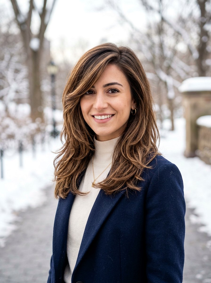 Long Layers With Side Swept Face Frame - 20 college girls long layers with face frame - 20 college girls long layers with face frame