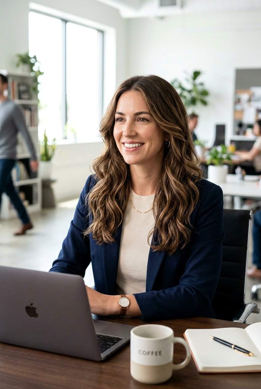 Long Layers With Soft Waves For Work - 20 corporate hairstyles for women - 20 corporate hairstyles for women