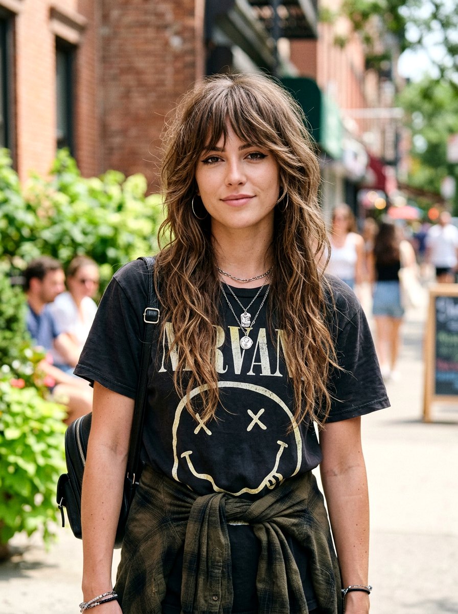 Long Layers With Textured Face Frame - 20 college girls long layers with face frame - 20 college girls long layers with face frame