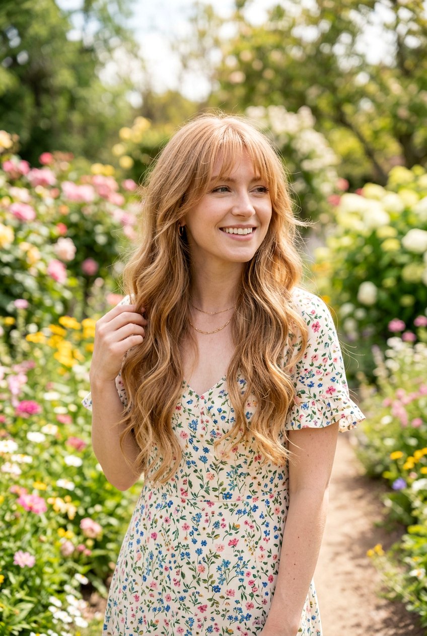 Long Layers With Wispy Airy Bangs - 20 airy bangs for fine hair women - 20 airy bangs for fine hair women