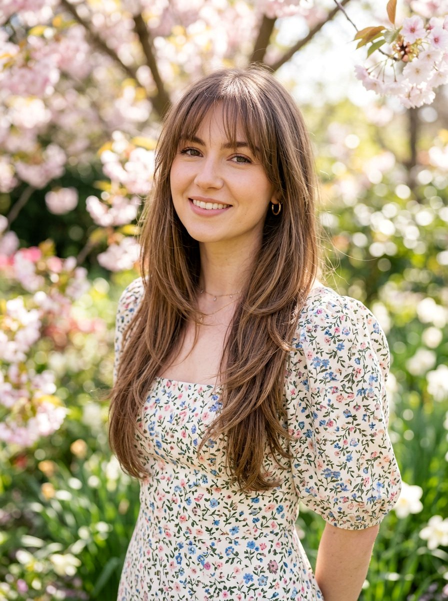 Long Layers With Wispy Bangs - 20 college girls long layers with face frame - 20 college girls long layers with face frame