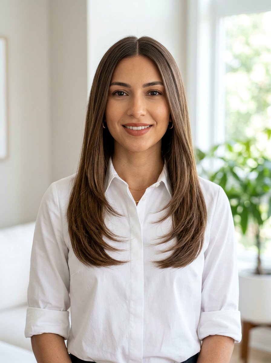 Long Layers on Shoulder Length Straight Hair - 20 shoulder length straight haircut with layers - 20 shoulder length straight haircut with layers