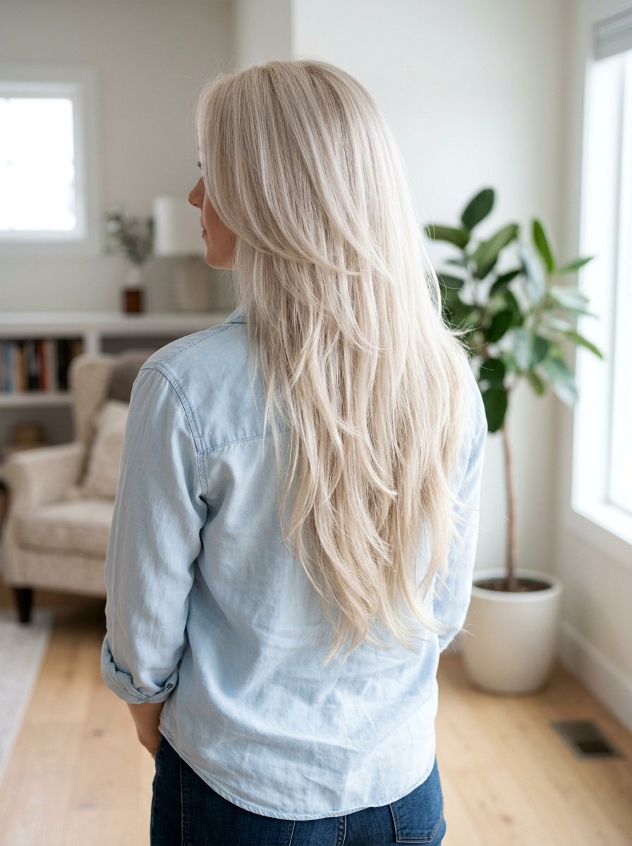 Long Layers on Waist Length Fine Hair - 20 waist length layered haircut - 20 waist length layered haircut