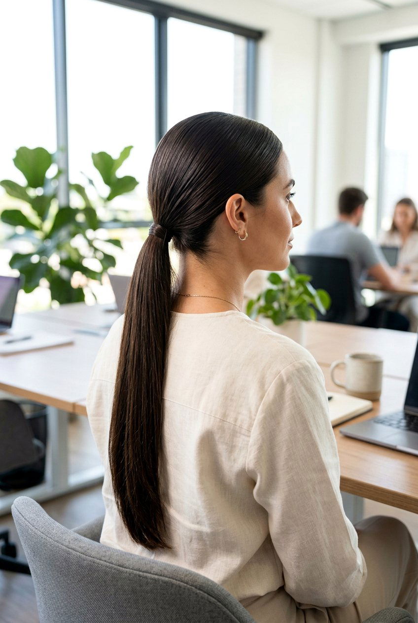 Long Low Ponytail For Long Hair - 20 summer hairstyles for long hair - 20 summer hairstyles for long hair