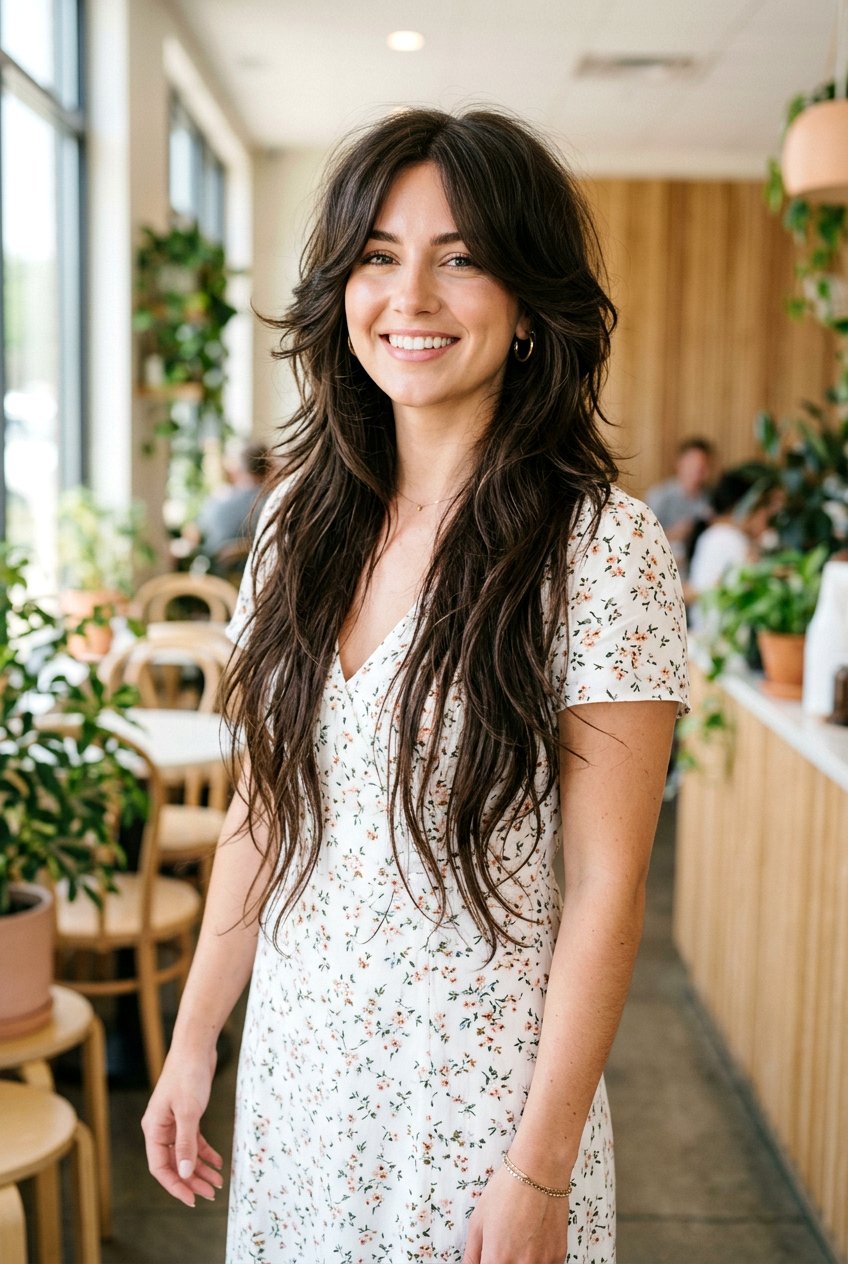 Long Octopus Haircut With Long Face Framing Layers - 20 octopus haircut for long hair - 20 octopus haircut for long hair