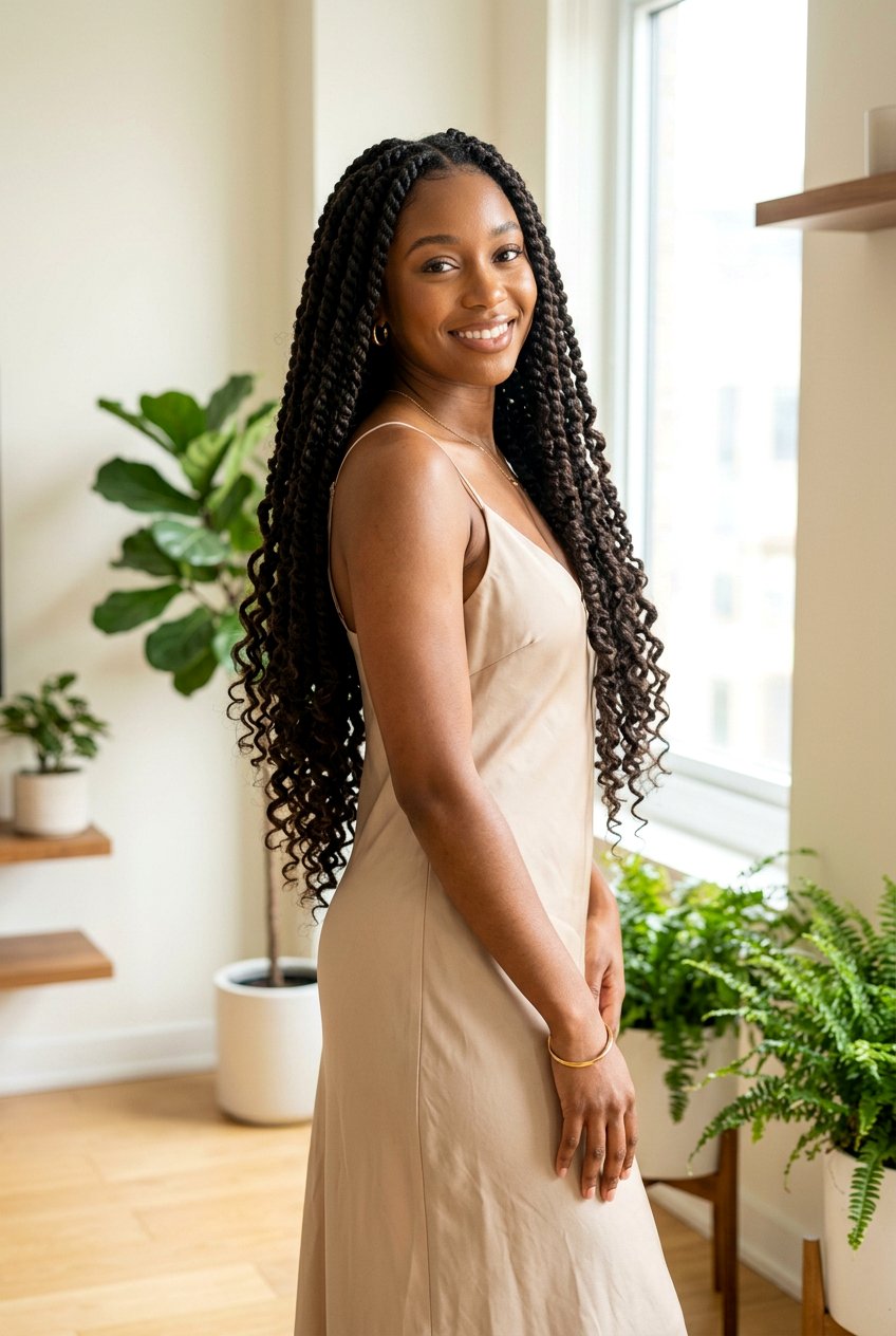 Long Passion Twists With Curly Ends - 20 passion twists with curly ends - 20 passion twists with curly ends