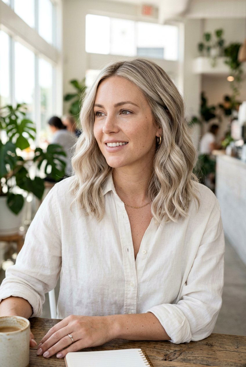 Long Pearl Blonde Bob - 20 pearl blonde bob - 20 pearl blonde bob