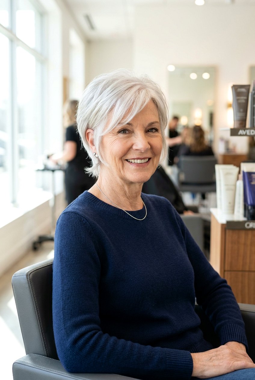 Long Pixie Cut - 20 pixie cuts for older women - 20 pixie cuts for older women