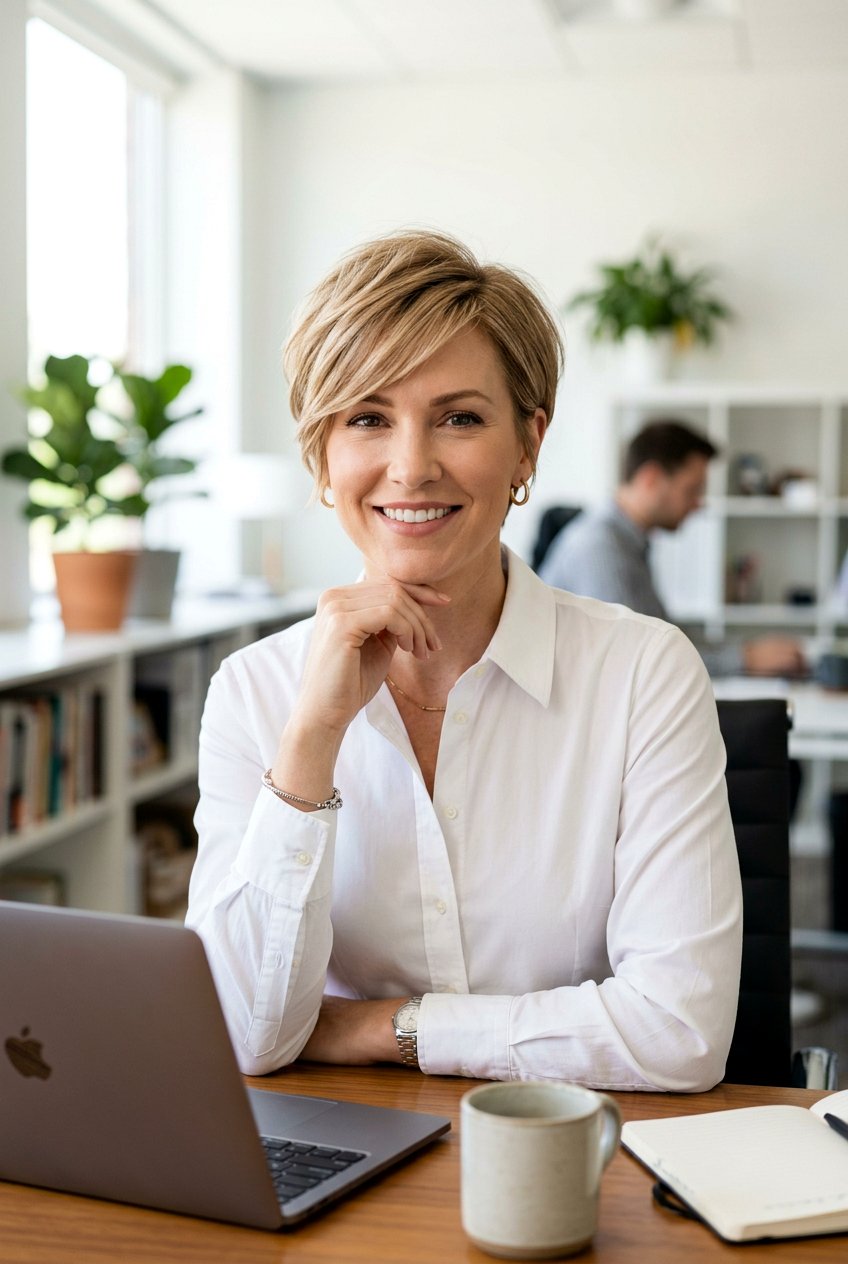 Long Pixie Cut - 20 low maintenance haircut for professional women - 20 low maintenance haircut for professional women