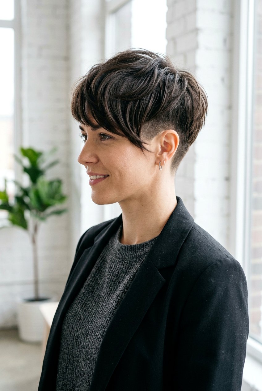 Long Pixie With Layers And Undercut - 20 long pixie with layers - 20 long pixie with layers