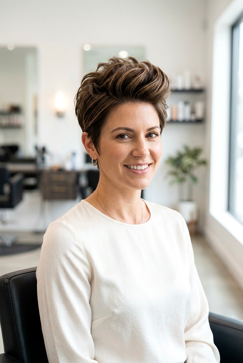 Long Pixie With Layers And Volume On Top - 20 long pixie with layers - 20 long pixie with layers