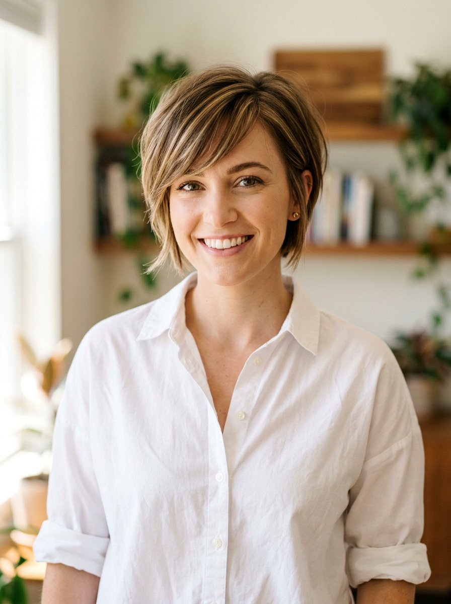 Long Pixie With Side Swept Bangs - 20 pixie cut with side swept bangs for older women - 20 pixie cut with side swept bangs for older women