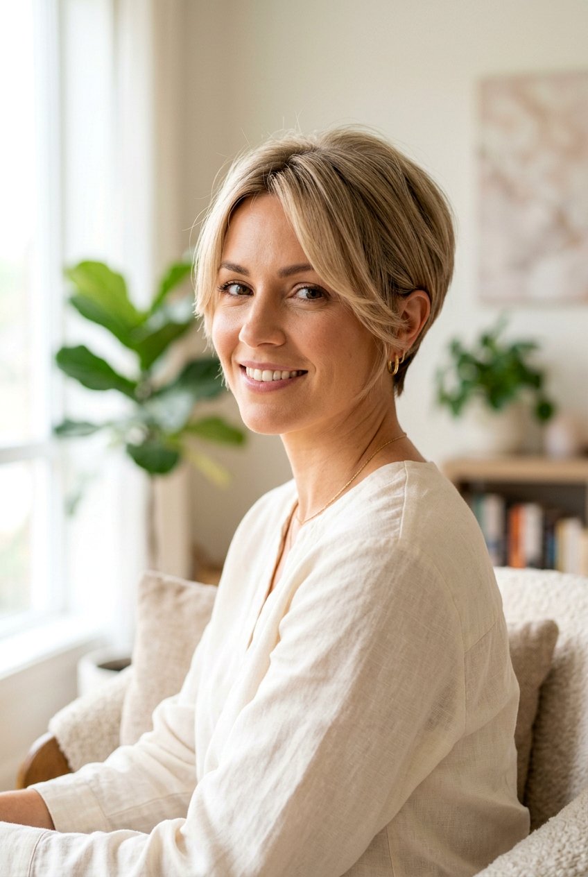 Long Pixie With Soft Face Framing Layers - 20 long pixie with layers - 20 long pixie with layers