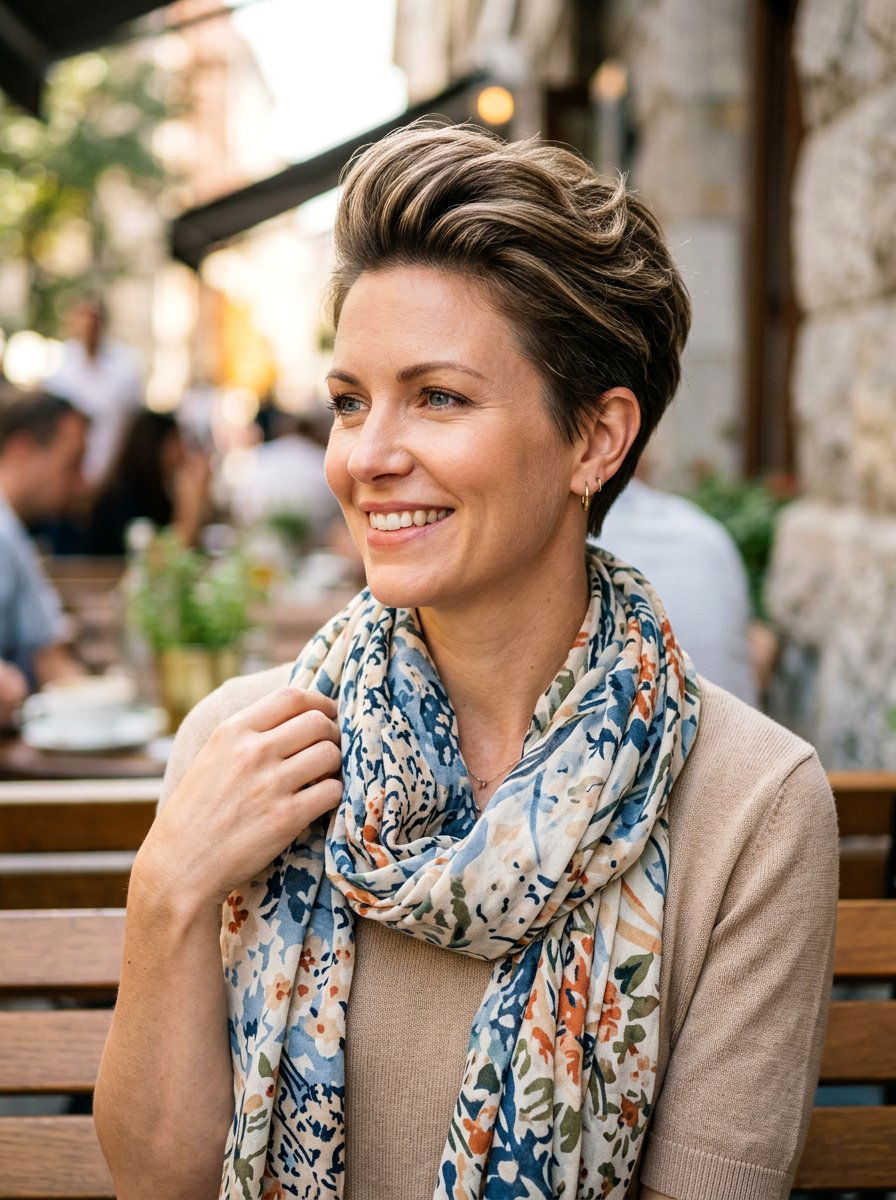 Long Pixie With Volume - 20 older women hairstyle ideas for gray hair - 20 older women hairstyle ideas for gray hair