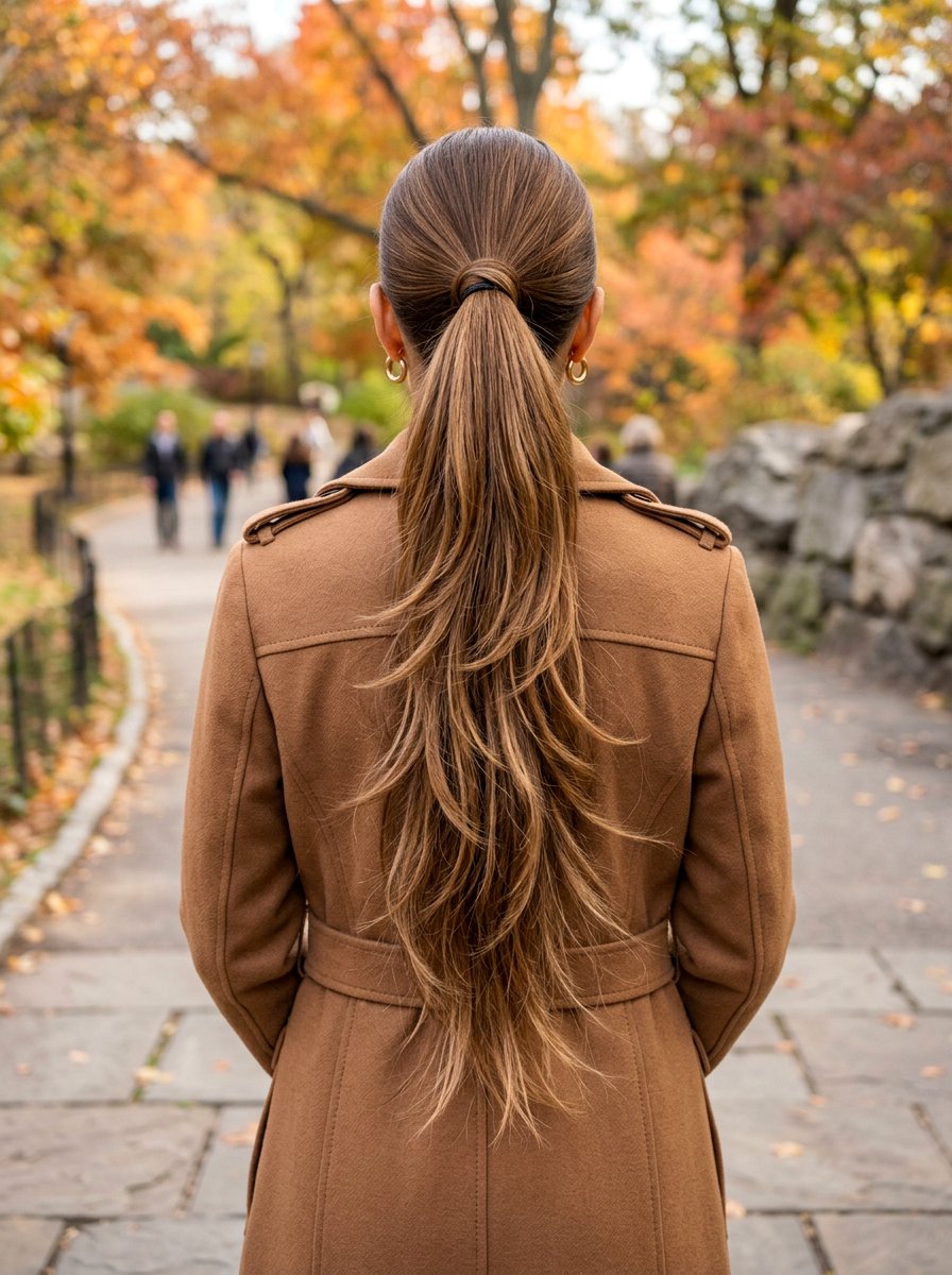 Long Ponytail Extension With Feathered Layers - 20 soft glam hairstyle with ponytail - 20 soft glam hairstyle with ponytail