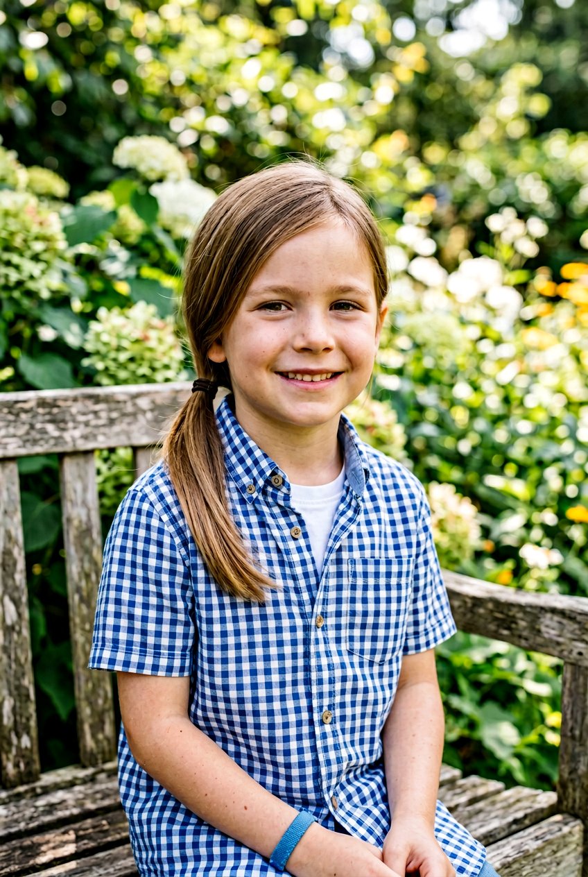 Long Ponytail Haircut for Little Boys - 20 little boy long haircut styles - 20 little boy long haircut styles