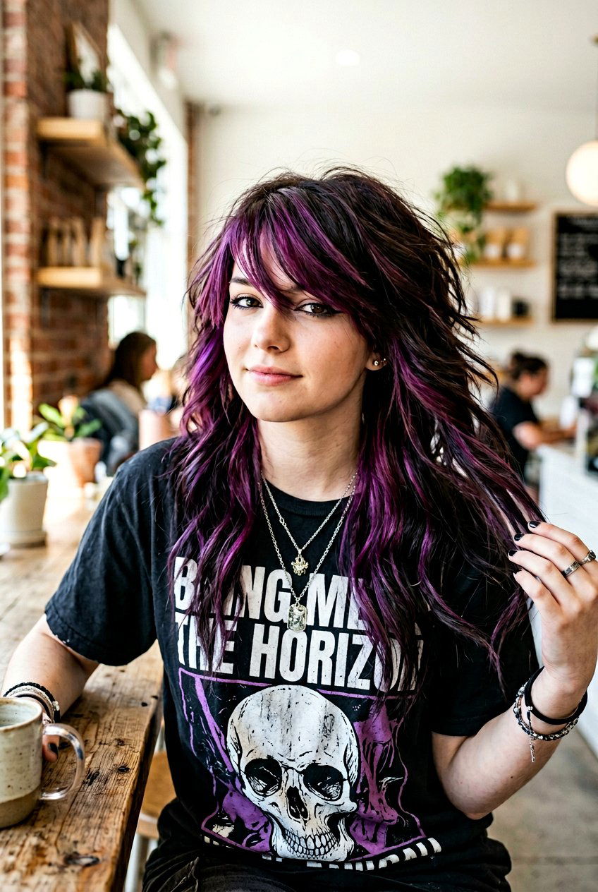 Long Scene Hair With Choppy Layers - 20 scene layered haircut for girls - 20 scene layered haircut for girls