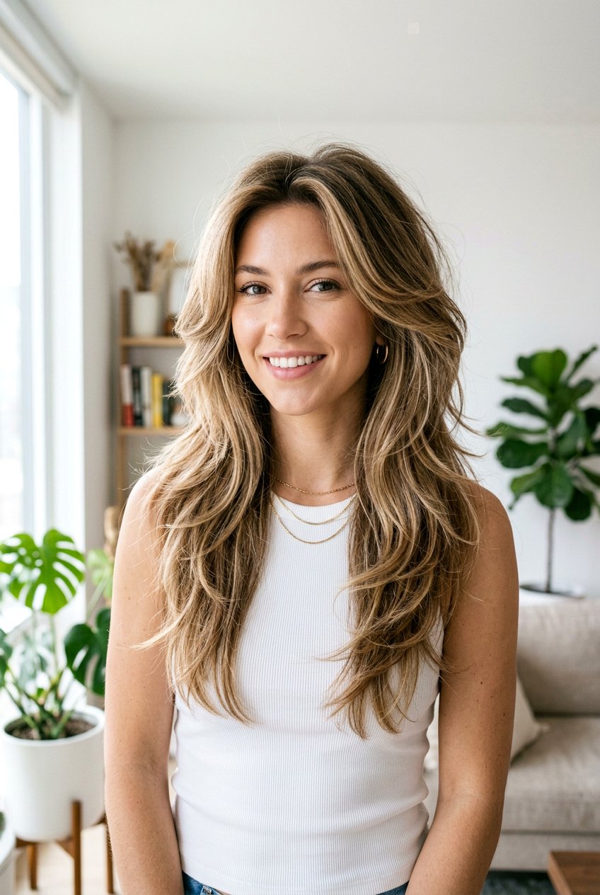 Long Shag For Straight Hair With 90s Inspiration - 20 long shag for straight hair women - 20 long shag for straight hair women