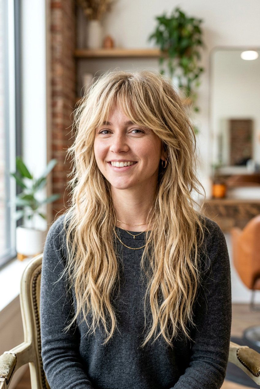 Long Shag Haircut - 20 long hairstyles for thick hair - 20 long hairstyles for thick hair