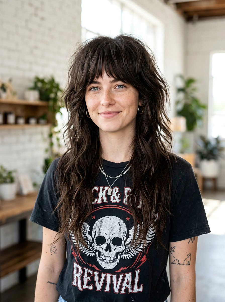 Long Shag Haircut With Bangs - 20 cute long haircut ideas with bangs - 20 cute long haircut ideas with bangs