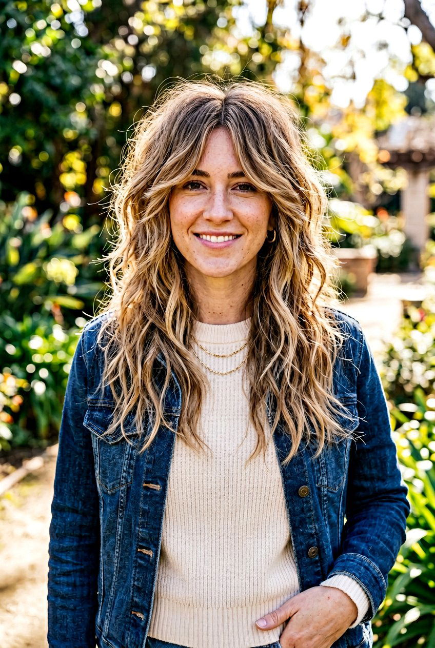 Long Shag Haircut With Center Part - 20 long haircut with center part - 20 long haircut with center part