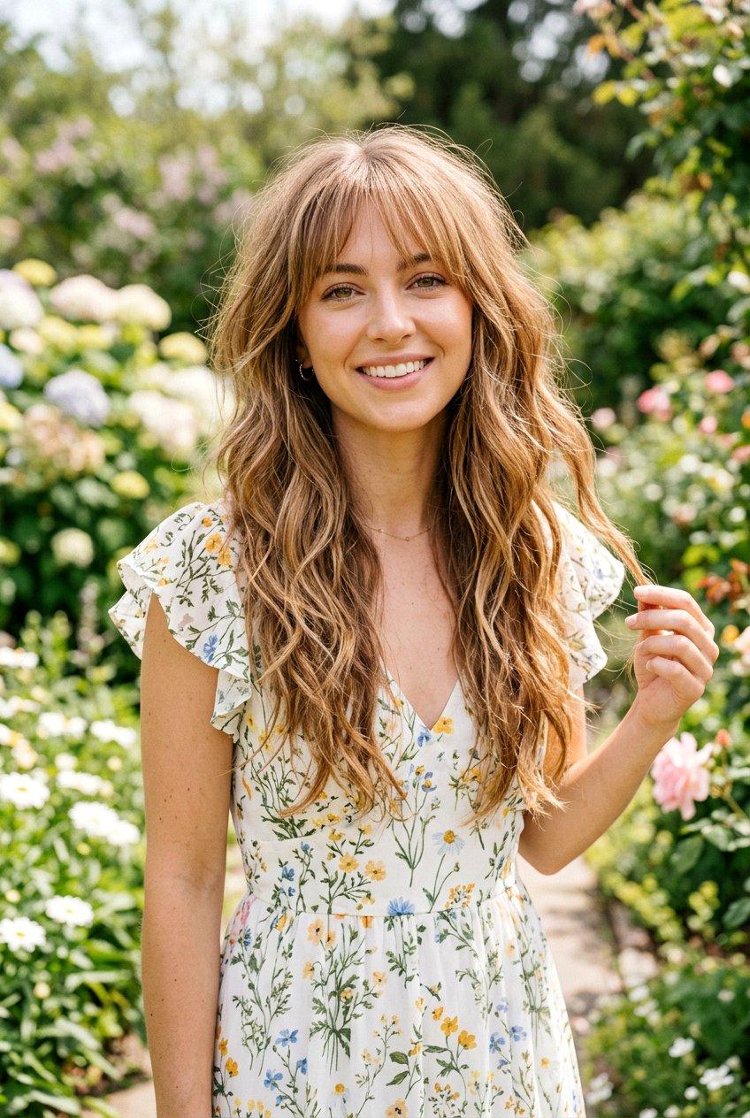 Long Shag Haircut With Wispy Fringe - 20 modern shag for mature women - 20 modern shag for mature women