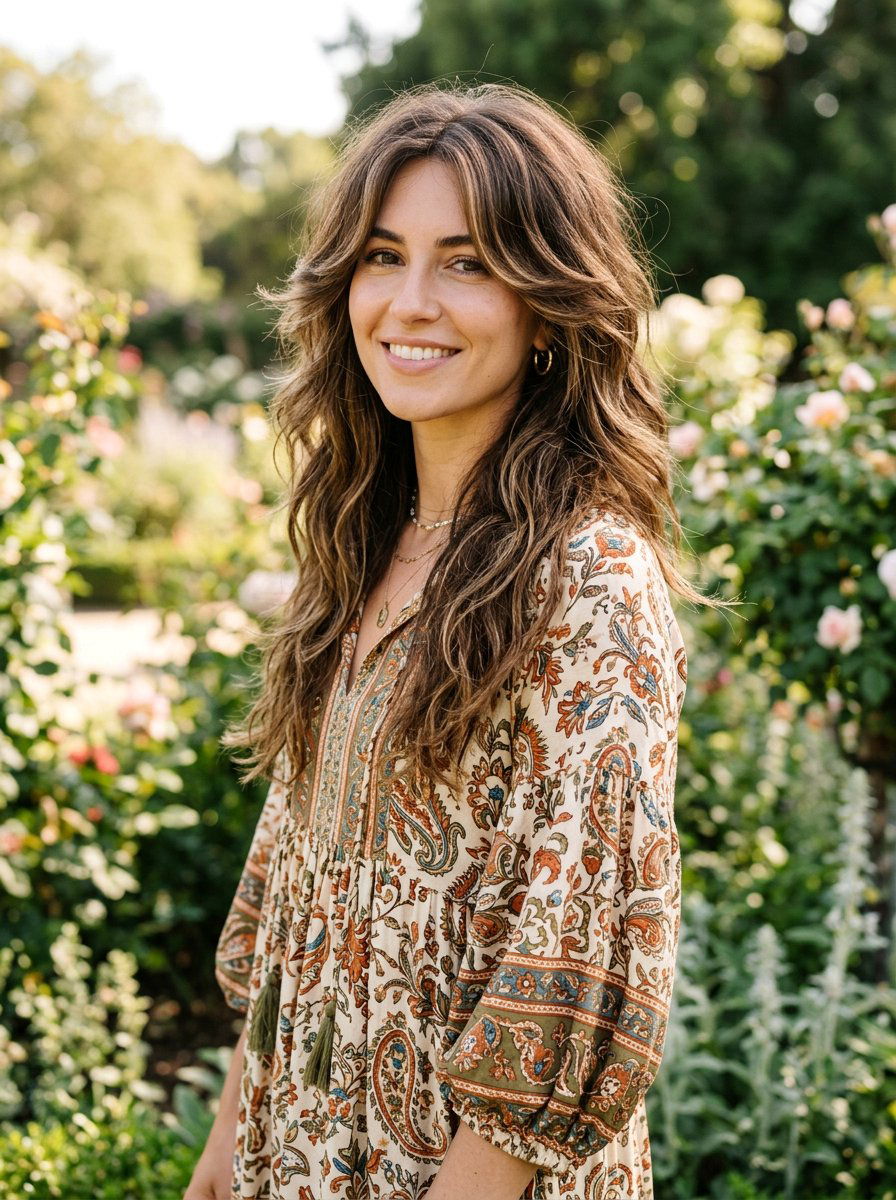 Long Shag With Face Framing Layers - 20 older women shag haircut ideas - 20 older women shag haircut ideas