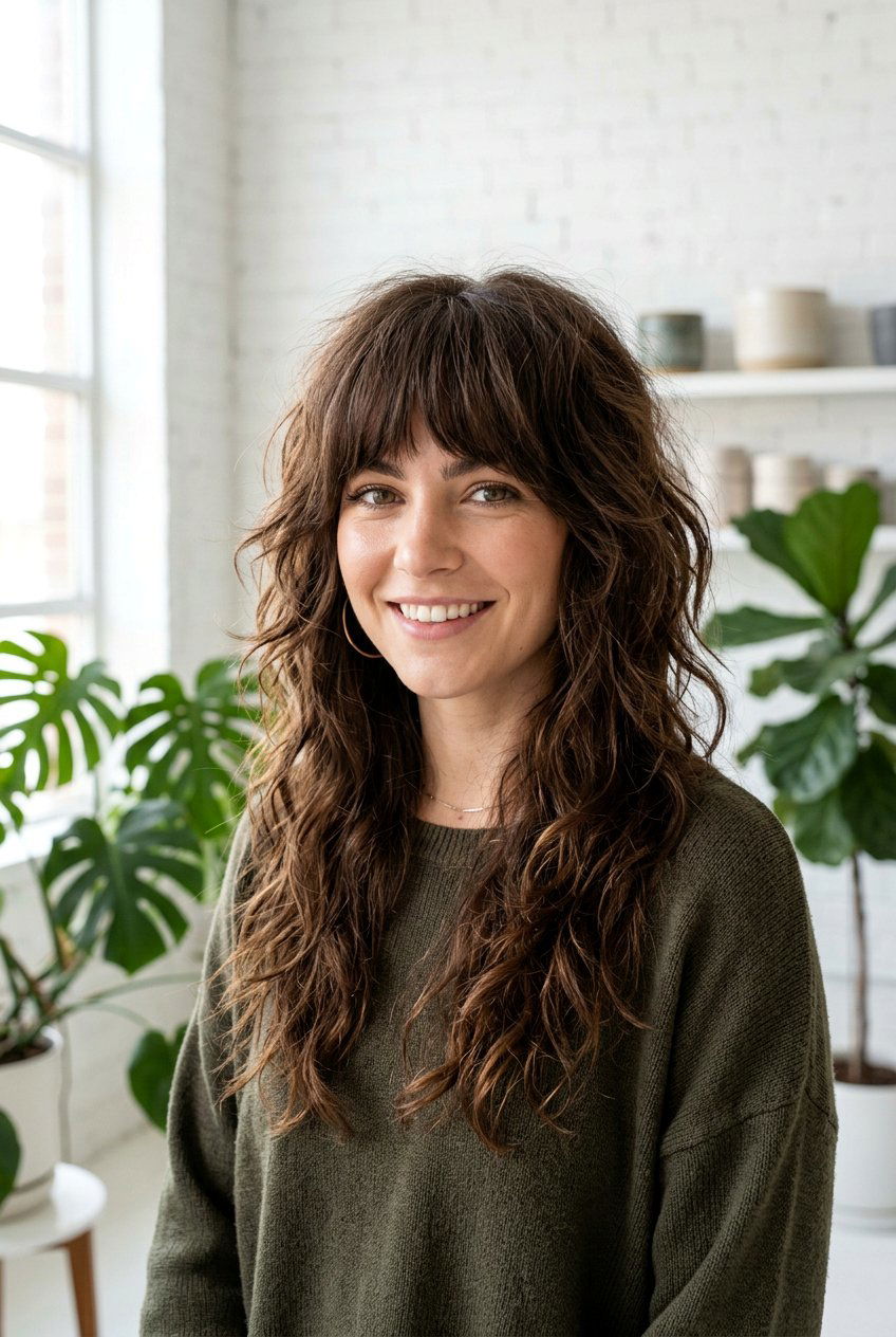 Long Shag With Fringe - 20 long shag haircut - 20 long shag haircut