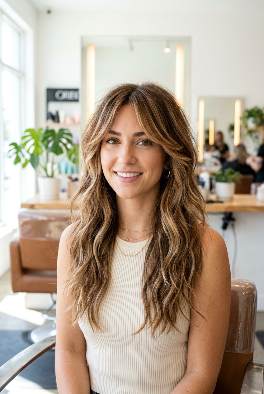 Long Shag With Highlights - 20 long shag haircut - 20 long shag haircut