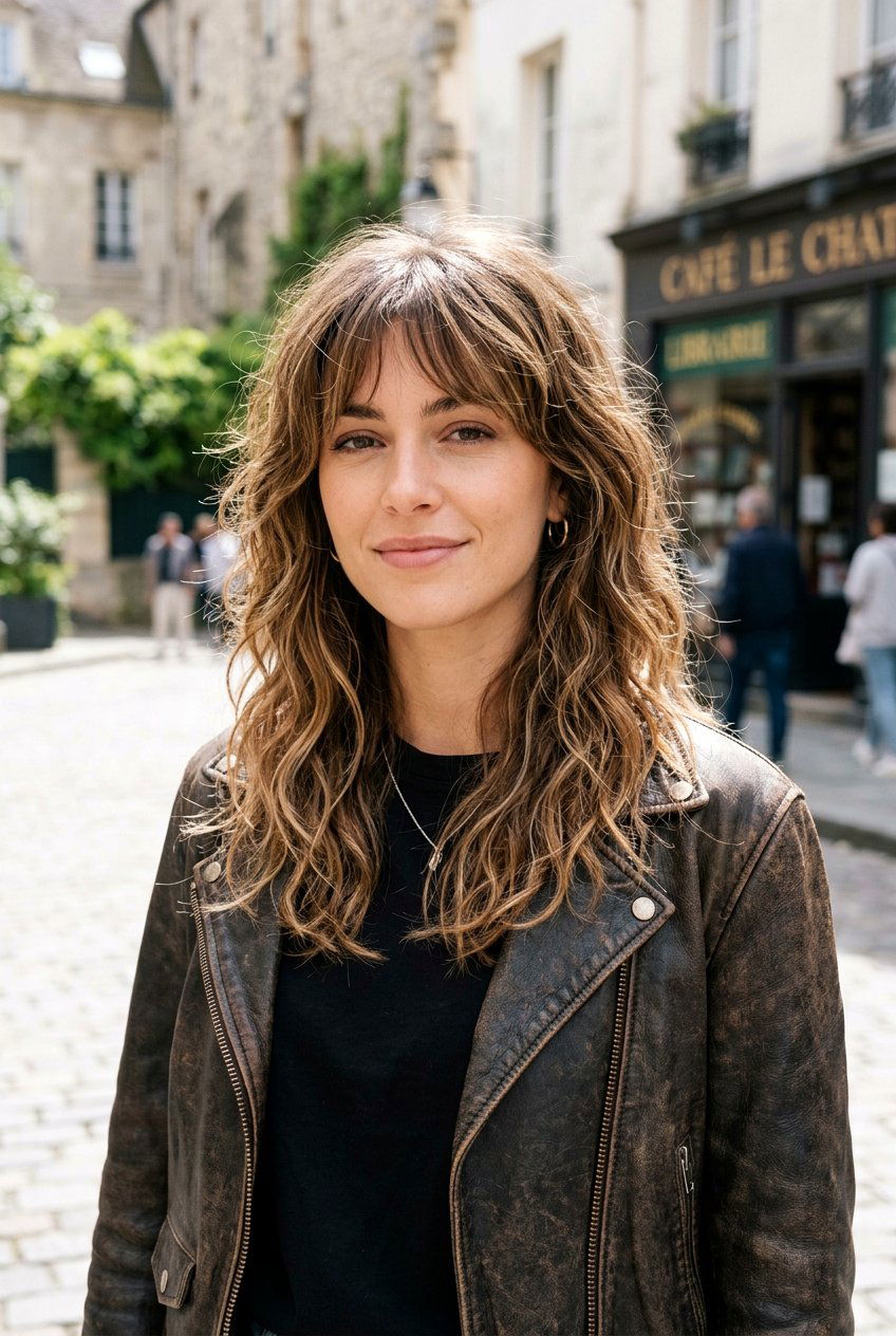 Long Shag With Wispy Bangs - 20 long layers with wispy bangs women - 20 long layers with wispy bangs women