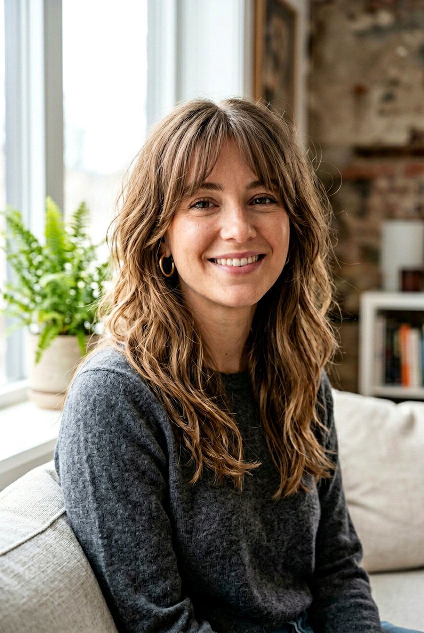 Long Shaggy Lob With Bangs - 20 shaggy lob with bangs - 20 shaggy lob with bangs