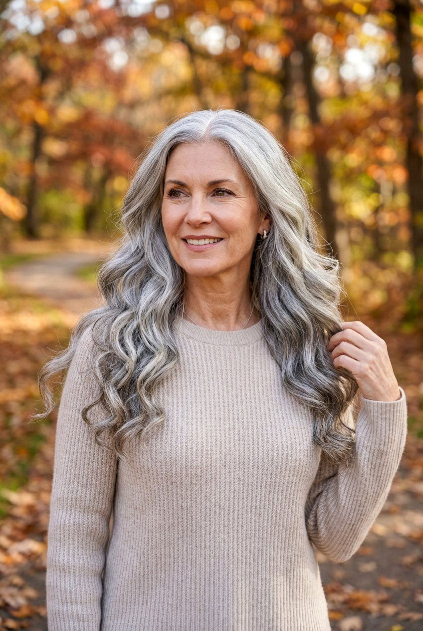 Long Silver Gray Hair - 20 modern silver gray hair ideas - 20 modern silver gray hair ideas