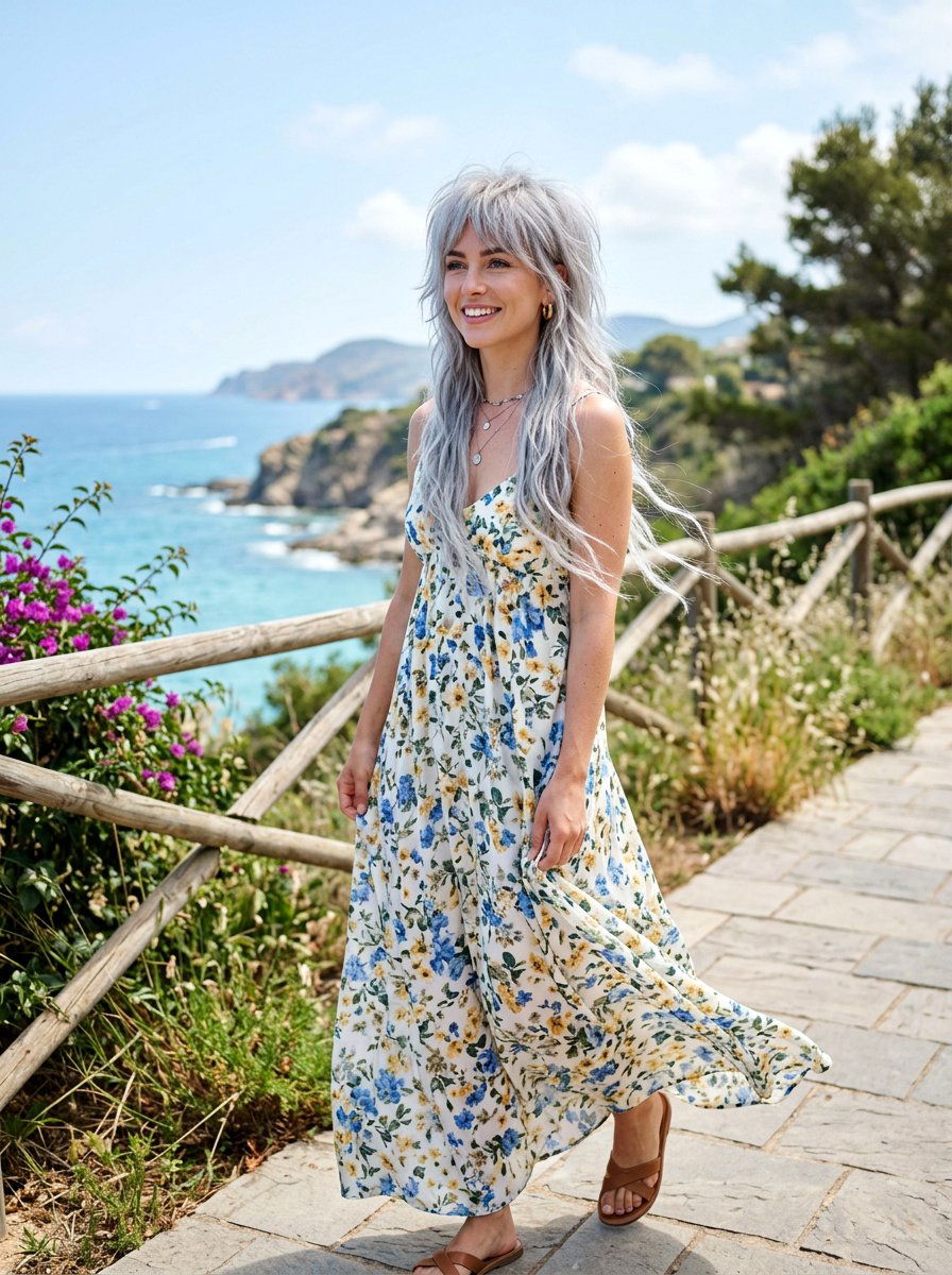 Long Silver Wolf Cut - 20 silver wolf cut color ideas - 20 silver wolf cut color ideas