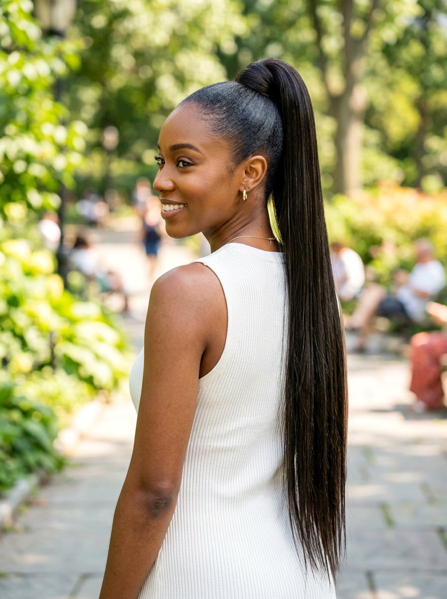 Long Sleek Ponytail For Black Women - 20 sleek ponytail for black women - 20 sleek ponytail for black women