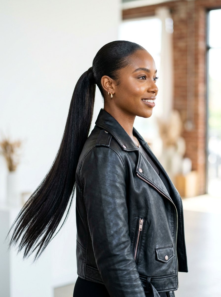 Long Sleek Ponytail For Black Women - 20 sleek hairstyle for black women ponytail - 20 sleek hairstyle for black women ponytail