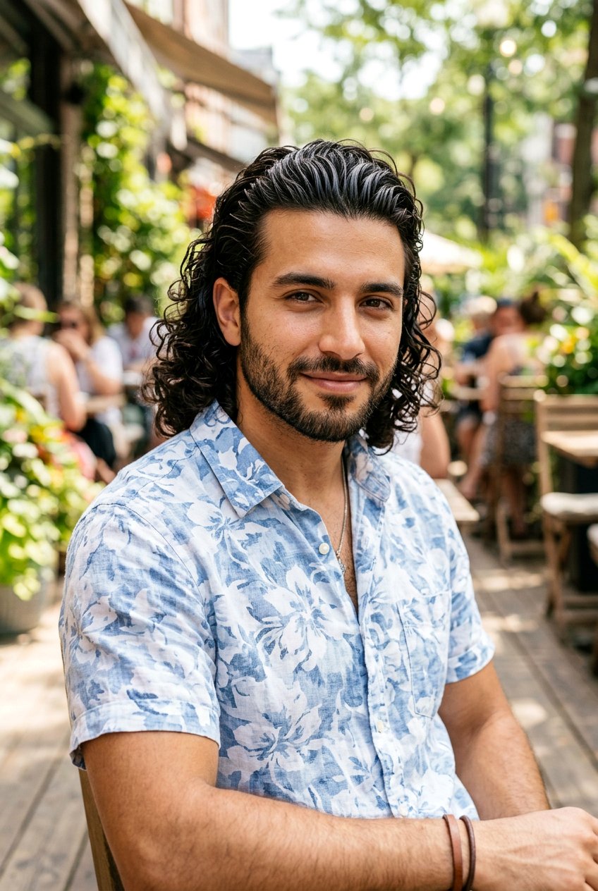 Long Slick Back Curly Hair - 20 men long slick back haircut - 20 men long slick back haircut