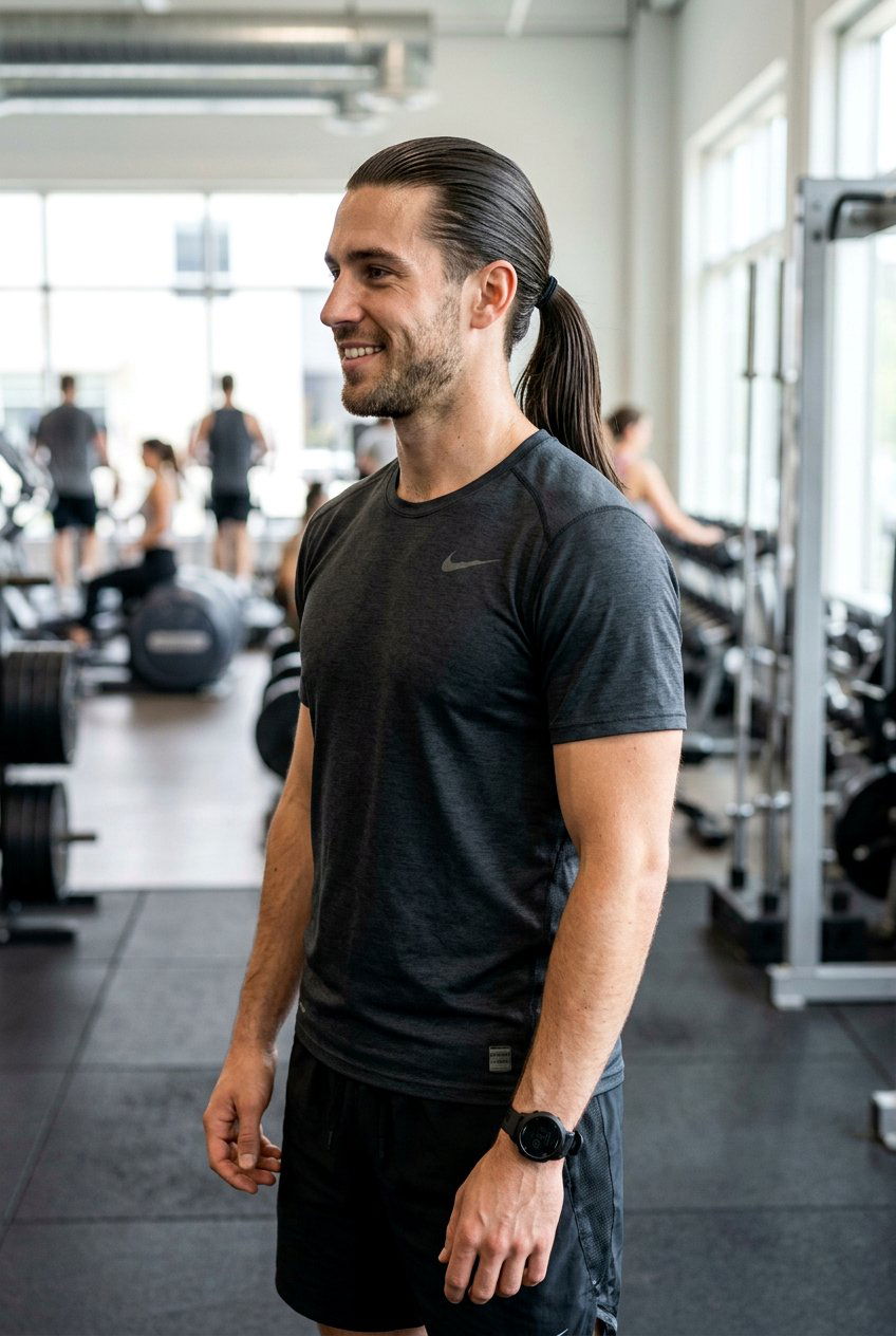 Long Slick Back Ponytail - 20 men long slick back haircut - 20 men long slick back haircut