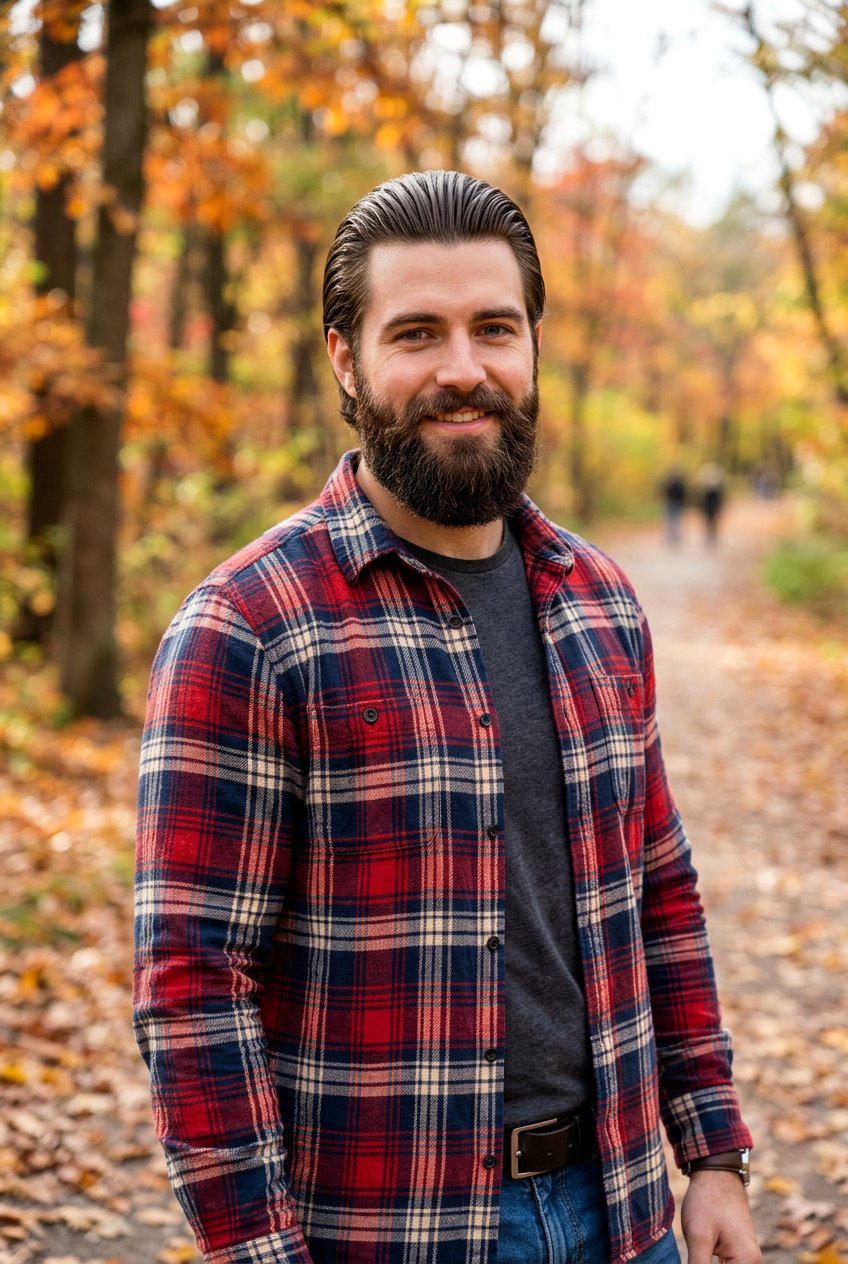 Long Slick Back With Beard - 20 men long slick back haircut - 20 men long slick back haircut