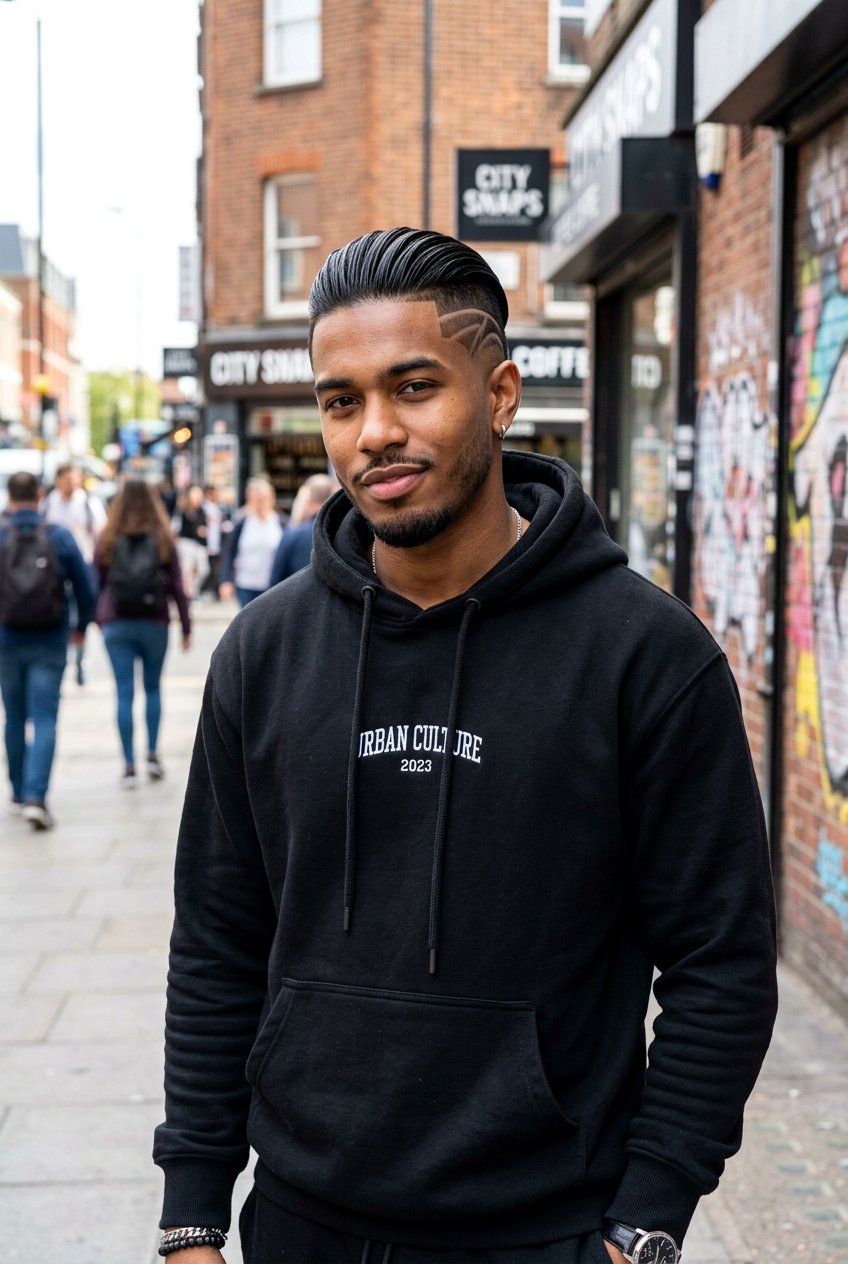 Long Slick Back With Design - 20 men long slick back haircut - 20 men long slick back haircut