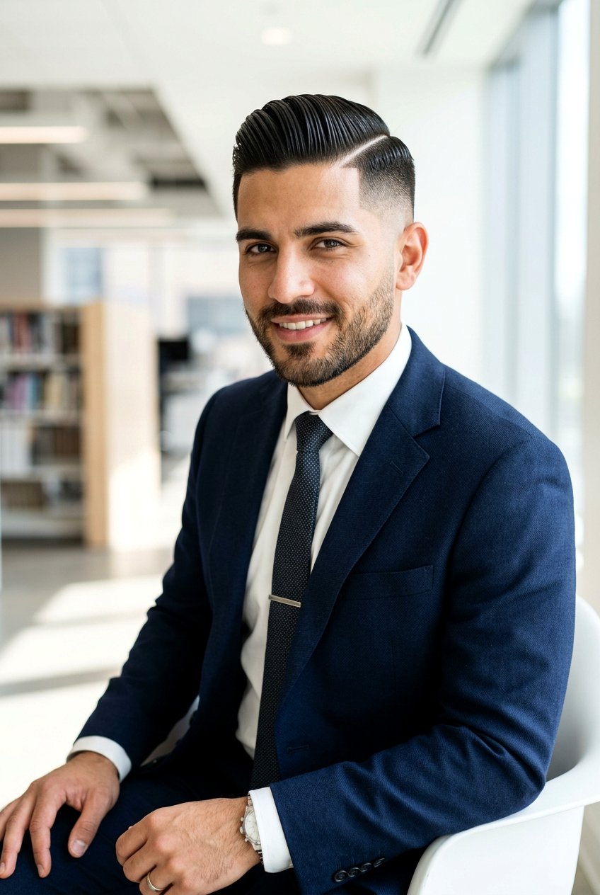 Long Slick Back With Hard Part - 20 men long slick back haircut - 20 men long slick back haircut