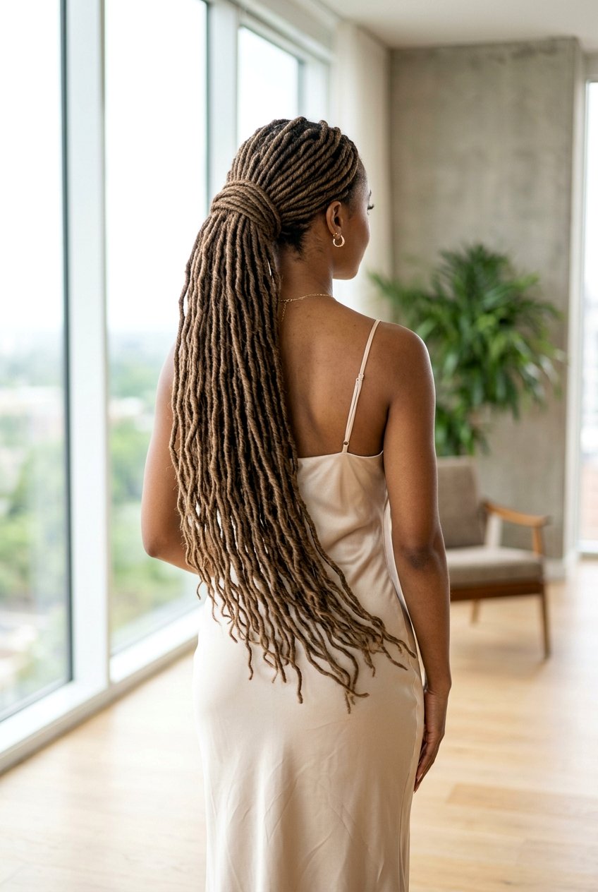 Long Soft Loc Ponytail - 20 soft loc ponytail hairstyles - 20 soft loc ponytail hairstyles
