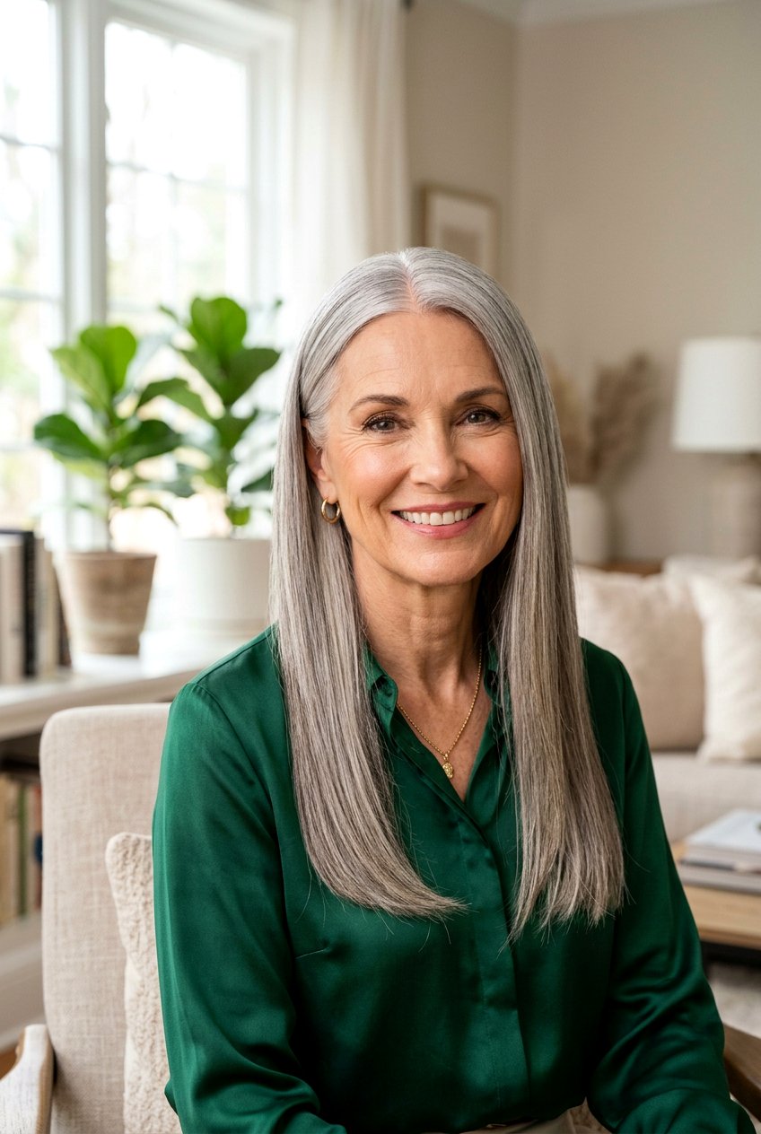 20 Mature Women Silver Gray Hair Ideas for Elegant Style