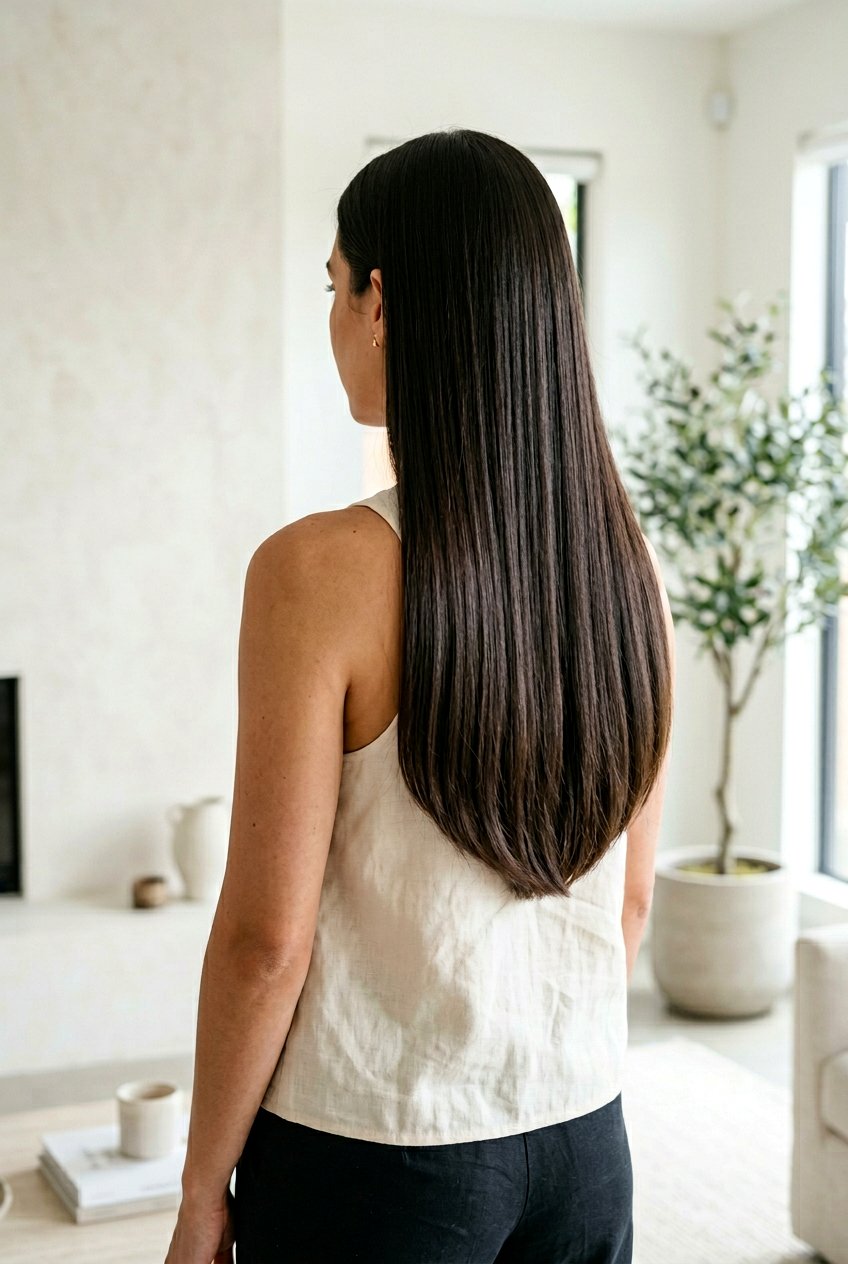 Long Straight Hair With Blunt Ends and Subtle Texture - 20 healthy looking haircut for long hair - 20 healthy looking haircut for long hair